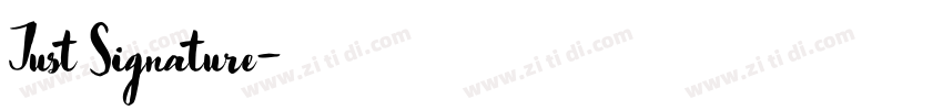 Just Signature字体转换